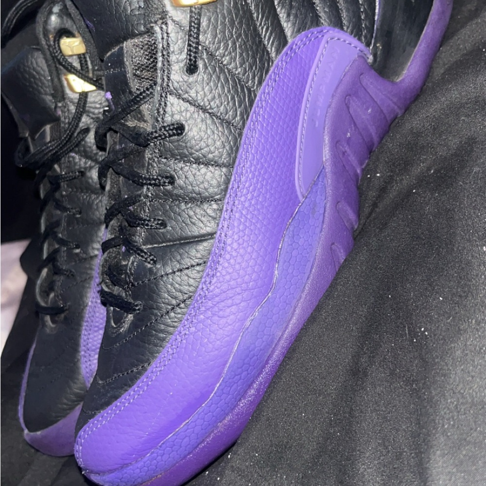 Jordan Black and Purple Sneakers